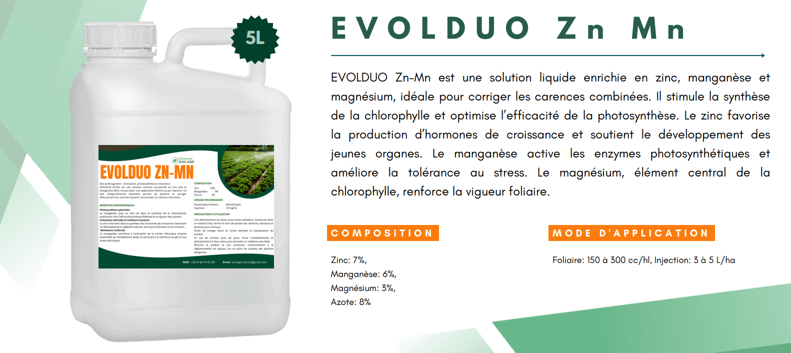 Relance secteur agricole