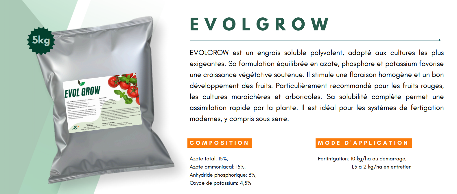 Relance secteur agricole